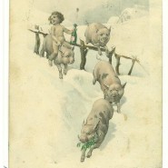 Выставка «Старинные часы и рождественские открытки» фотографии