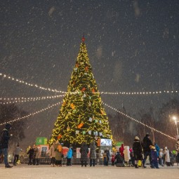 Афиша новогодних праздников в парке Маяковского