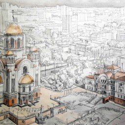 Выставка «Храмовая архитектура Урала. Рисунки студентов УрГАХУ»