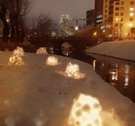 Праздник снежных фонарей на Исети