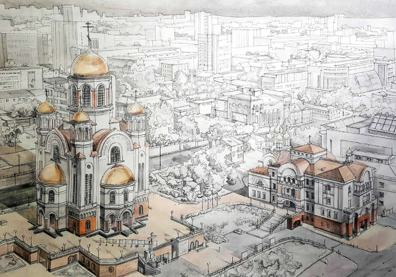 Выставка «Храмовая архитектура Урала. Рисунки студентов УрГАХУ»